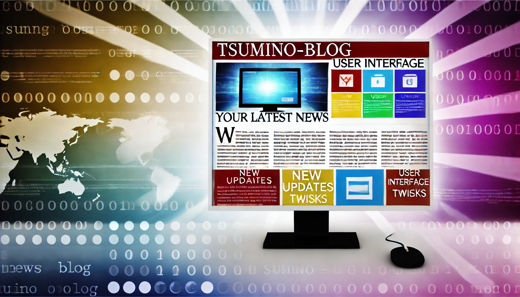 Featured image showcasing the latest tsumino-blog.com news, including updates and new features displayed on a modern computer screen.